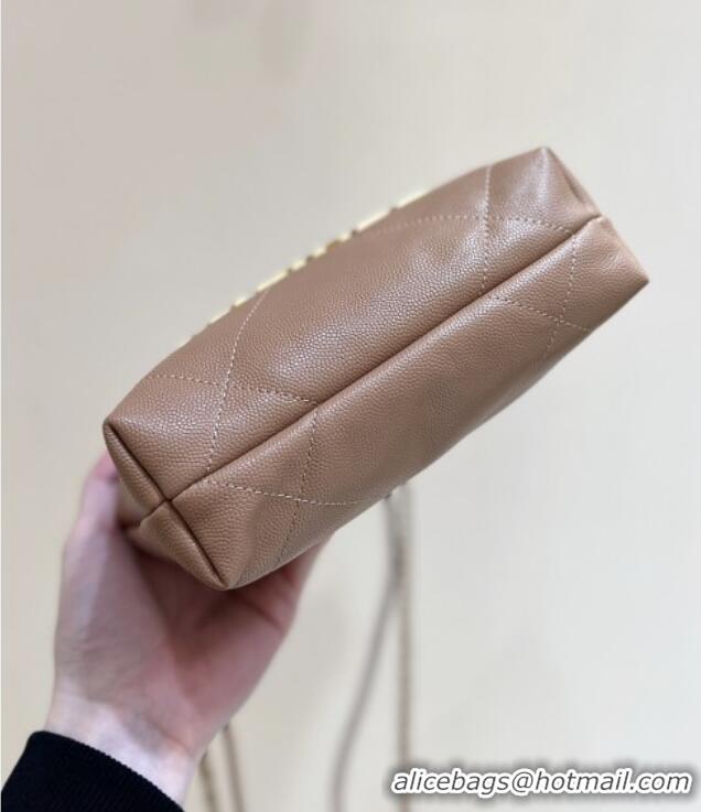 Best Price Chanel 22 Mini Bag in Haas Grainy Calfskin AS3980 Brown 2025 Top Quality