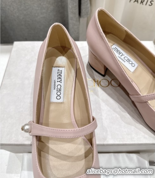 Low Price Jimmy Choo Elisa 45 Pumps in Nappa leather & Patent Leather Pink 5071921