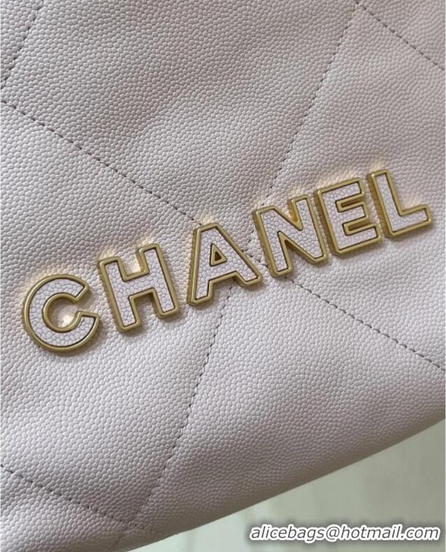 Trendy Design Chanel 22 Mini Bag in Haas Grainy Calfskin AS3980 Pink 2025 Top Quality