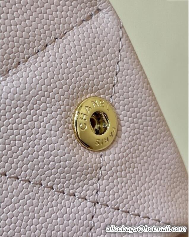 Buy Discount Chanel 22 Small Bag in Haas Grainy Calfskin AS3260 Pink 2025 Top Quality