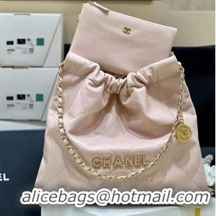 Market Sells Chanel 22 Bag in Haas Grainy Calfskin AS3261 Pink 2025 Top Quality