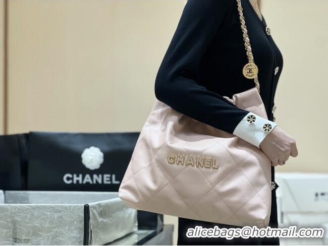 Market Sells Chanel 22 Bag in Haas Grainy Calfskin AS3261 Pink 2025 Top Quality