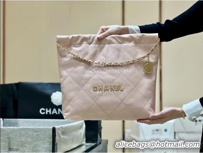 Market Sells Chanel 22 Bag in Haas Grainy Calfskin AS3261 Pink 2025 Top Quality
