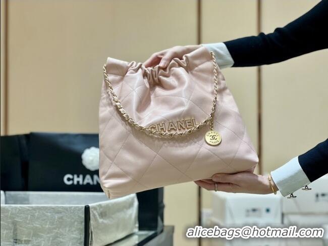 Market Sells Chanel 22 Bag in Haas Grainy Calfskin AS3261 Pink 2025 Top Quality