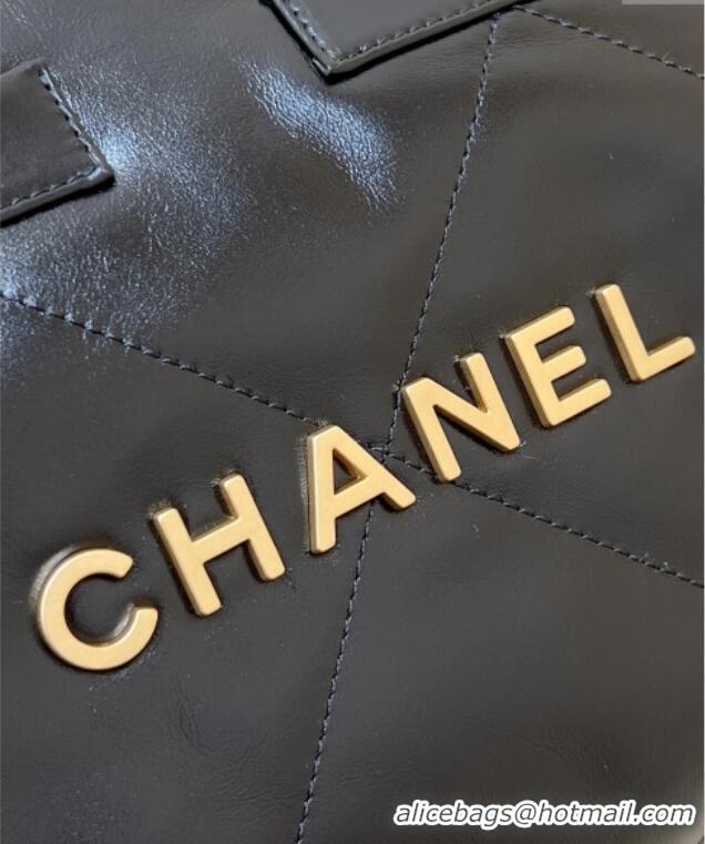 Discount Chanel 22 Small Bag with Pockets in Shiny Calfskin AS3260 Black 2025 Top Quality