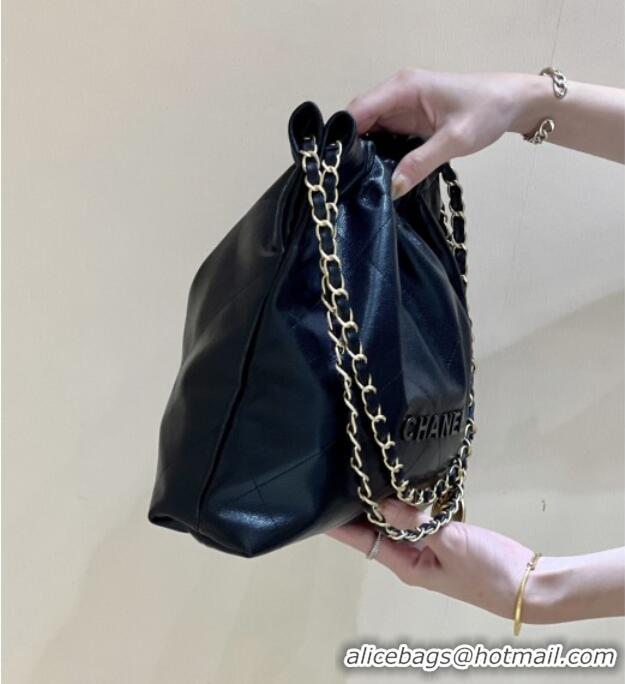 Well Crafted Chanel 22 Small Bag in Grainy Calfskin AS3260 Black/Gold 2025 Top Quality