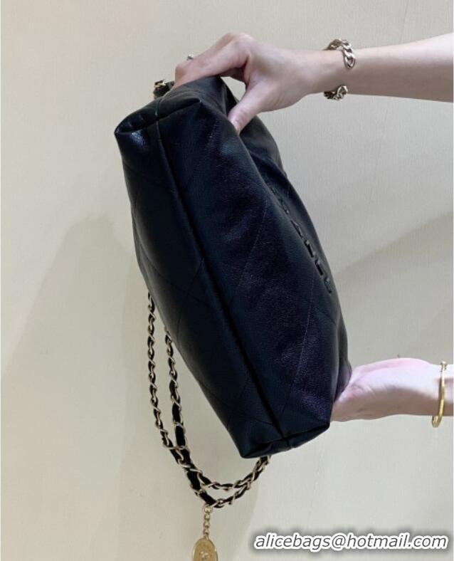 Well Crafted Chanel 22 Small Bag in Grainy Calfskin AS3260 Black/Gold 2025 Top Quality