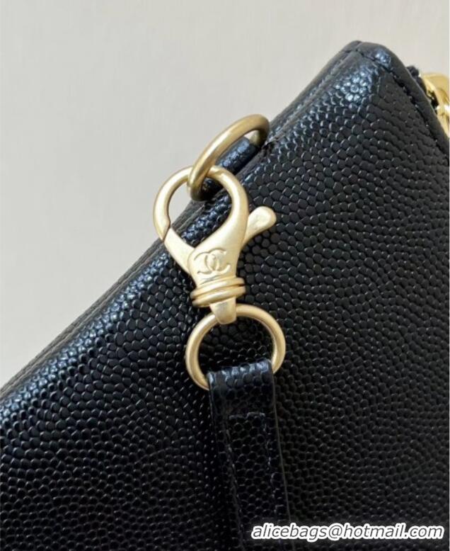 Well Crafted Chanel 22 Small Bag in Grainy Calfskin AS3260 Black/Gold 2025 Top Quality