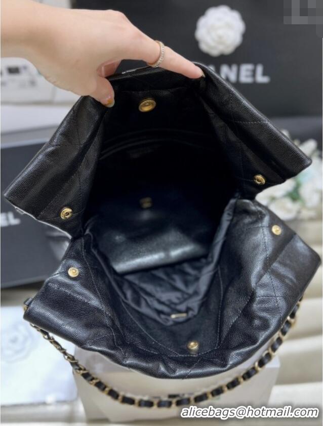 Well Crafted Chanel 22 Small Bag in Grainy Calfskin AS3260 Black/Gold 2025 Top Quality