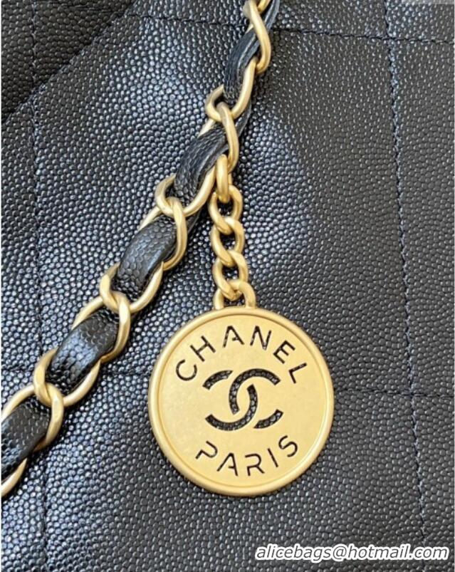Well Crafted Chanel 22 Small Bag in Grainy Calfskin AS3260 Black/Gold 2025 Top Quality