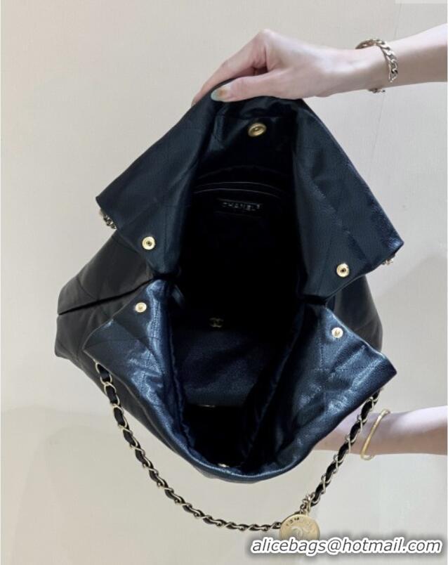 New Product Chanel 22 Bag in Grainy Calfskin AS3260 Black/Gold 2025 Top Quality