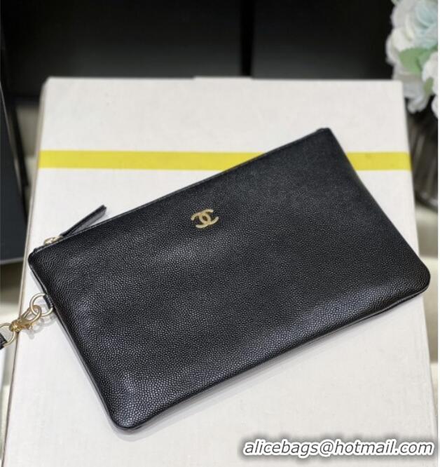 New Product Chanel 22 Bag in Grainy Calfskin AS3260 Black/Gold 2025 Top Quality