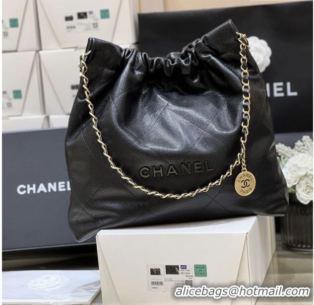 New Product Chanel 22 Bag in Grainy Calfskin AS3260 Black/Gold 2025 Top Quality