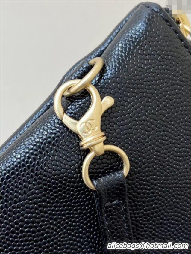 New Product Chanel 22 Bag in Grainy Calfskin AS3260 Black/Gold 2025 Top Quality