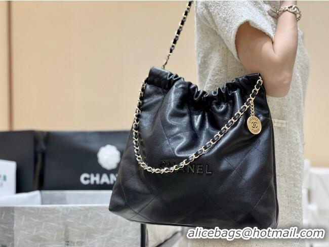 New Product Chanel 22 Bag in Grainy Calfskin AS3260 Black/Gold 2025 Top Quality
