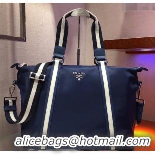 Reasonable Price Prada Mens Nylon Top Handle Bag PR2096 Blue 2025