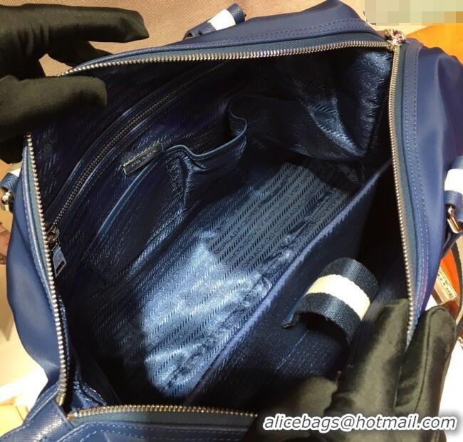 Reasonable Price Prada Mens Nylon Top Handle Bag PR2096 Blue 2025