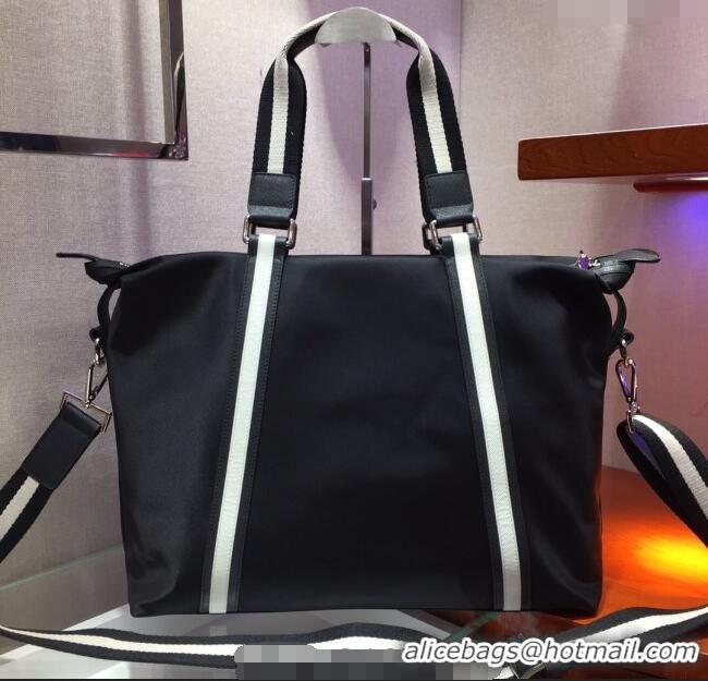 Best Price Prada Mens Nylon Top Handle Bag PR2096 Black 2025