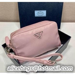 Top Quality Prada Small Re-Nylon pouch 1NS021 Light Pink 2025