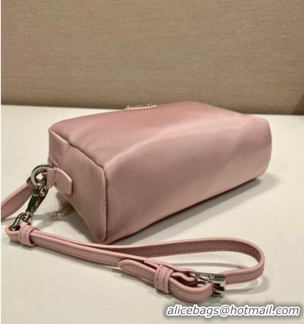 Top Quality Prada Small Re-Nylon pouch 1NS021 Light Pink 2025