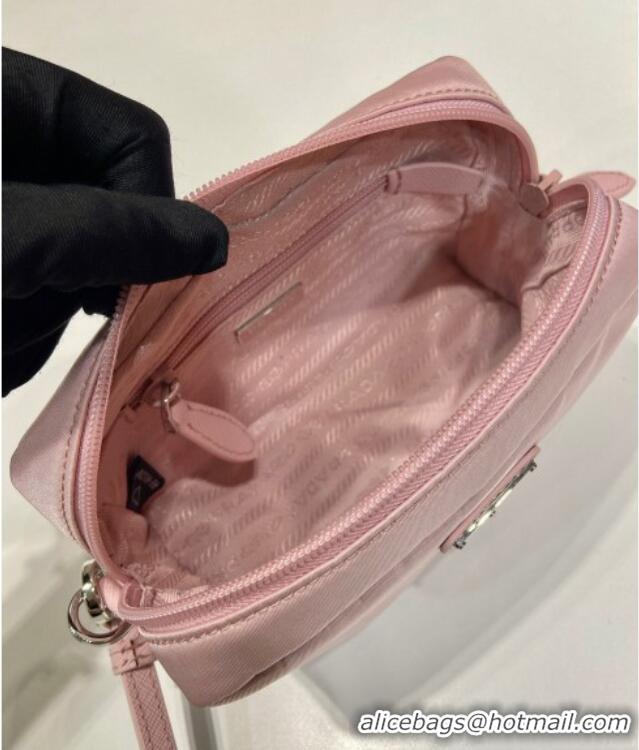 Top Quality Prada Small Re-Nylon pouch 1NS021 Light Pink 2025