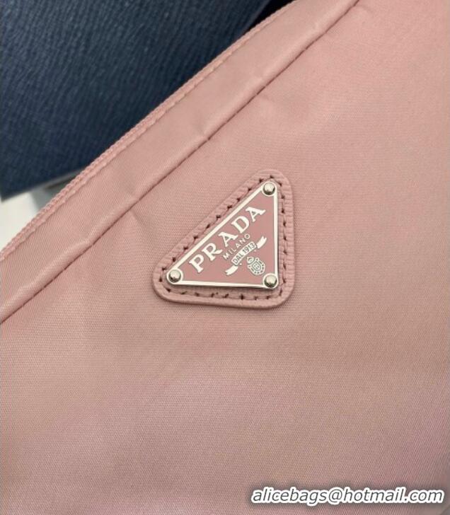 Top Quality Prada Small Re-Nylon pouch 1NS021 Light Pink 2025
