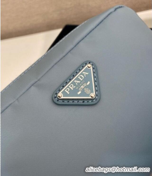 Best Price Prada Small Re-Nylon pouch 1NS021 Light Blue 2025