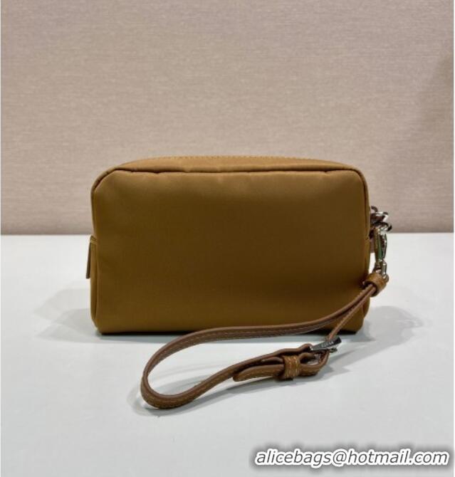 Top Grade Prada Small Re-Nylon pouch 1NS021 Brandy Brown 2025