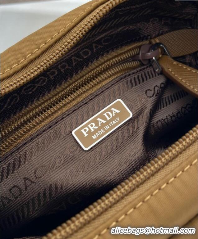Top Grade Prada Small Re-Nylon pouch 1NS021 Brandy Brown 2025