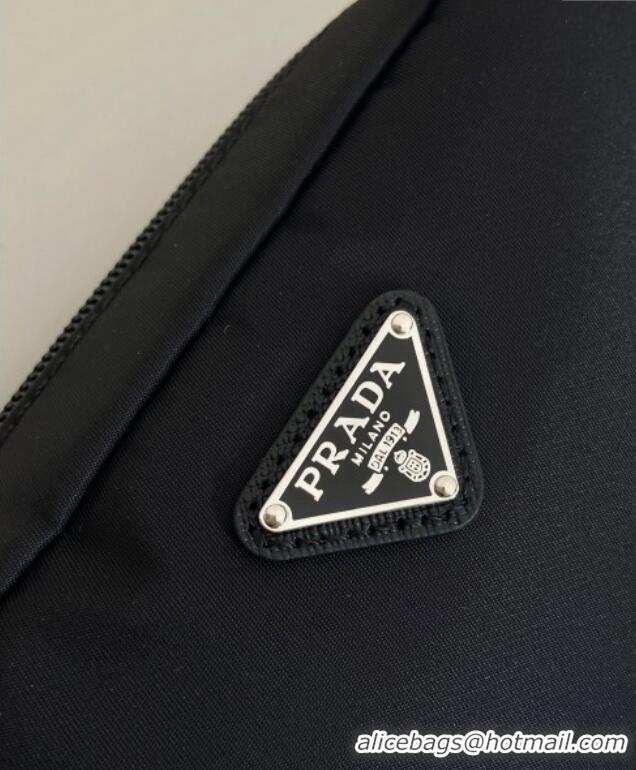 Top Grade Prada Small Re-Nylon pouch 1NS021 Black 2025