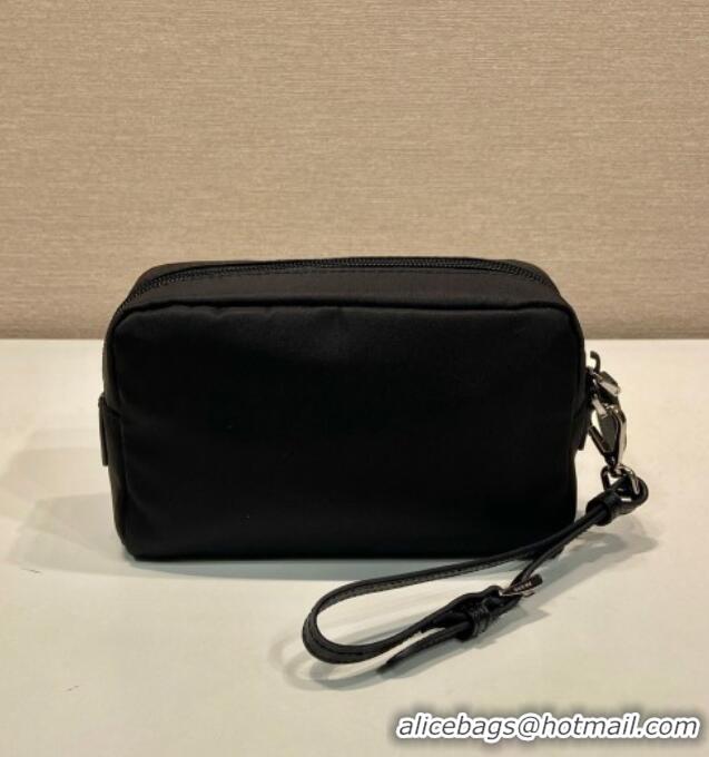 Top Grade Prada Small Re-Nylon pouch 1NS021 Black 2025