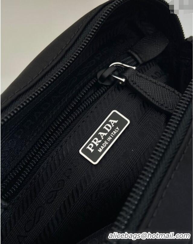 Top Grade Prada Small Re-Nylon pouch 1NS021 Black 2025