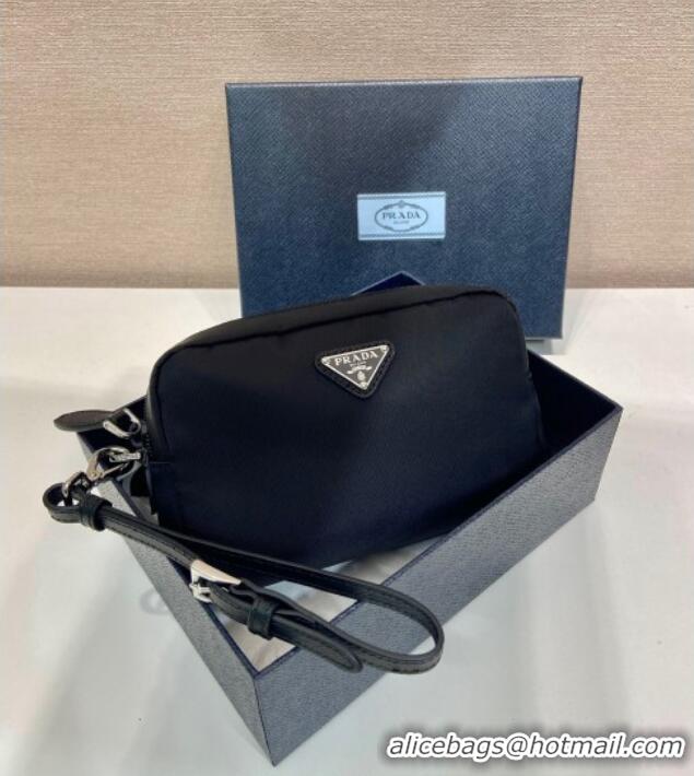 Top Grade Prada Small Re-Nylon pouch 1NS021 Black 2025