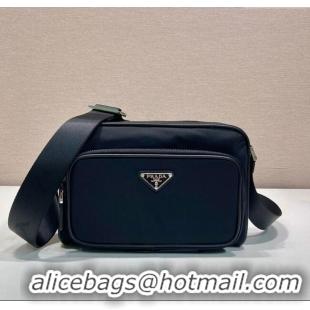 Buy Fashionable Prada Mens Small Re-Nylon and Saffiano leather shoulder bag 2VH190 Black 2025