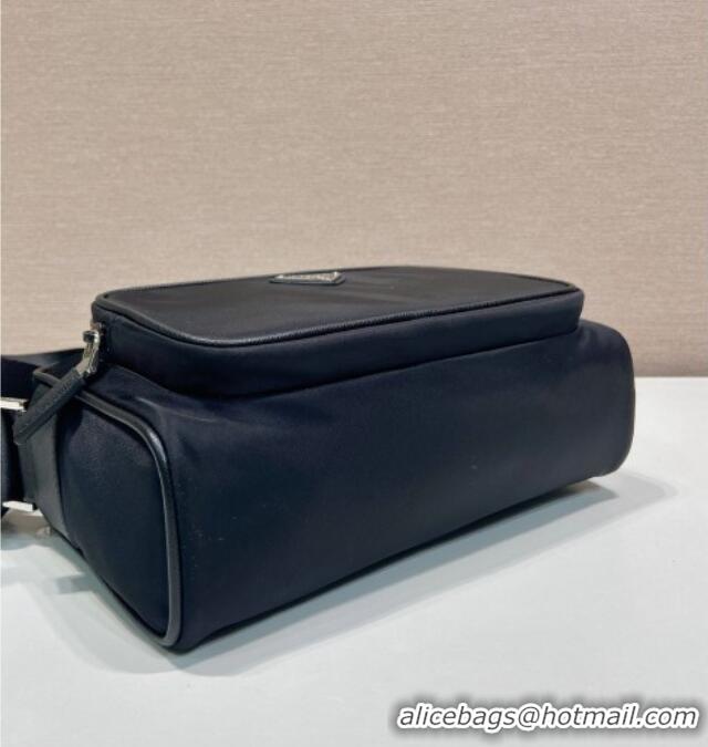 Buy Fashionable Prada Mens Small Re-Nylon and Saffiano leather shoulder bag 2VH190 Black 2025