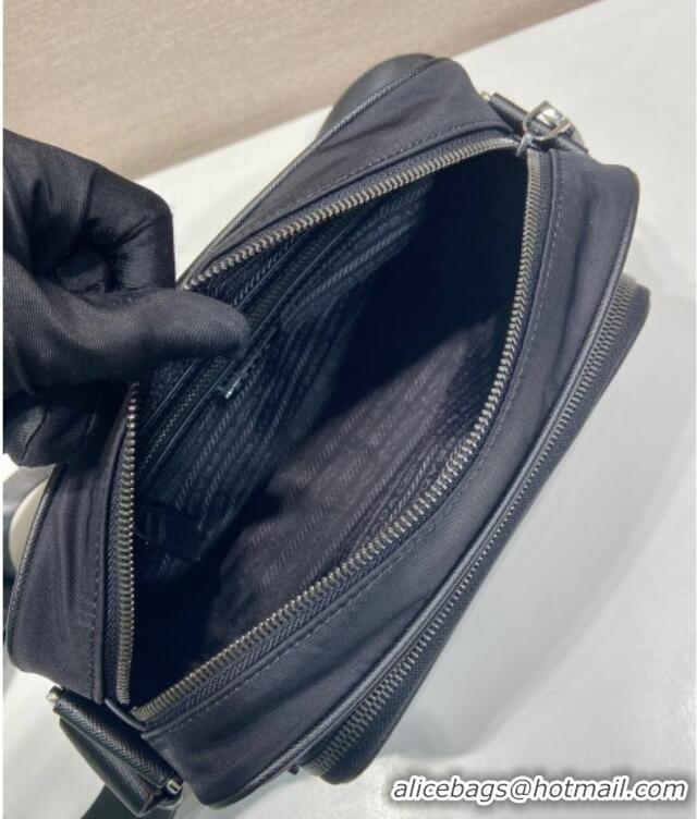 Buy Fashionable Prada Mens Small Re-Nylon and Saffiano leather shoulder bag 2VH190 Black 2025