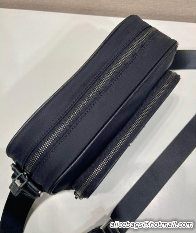 Buy Fashionable Prada Mens Small Re-Nylon and Saffiano leather shoulder bag 2VH190 Black 2025