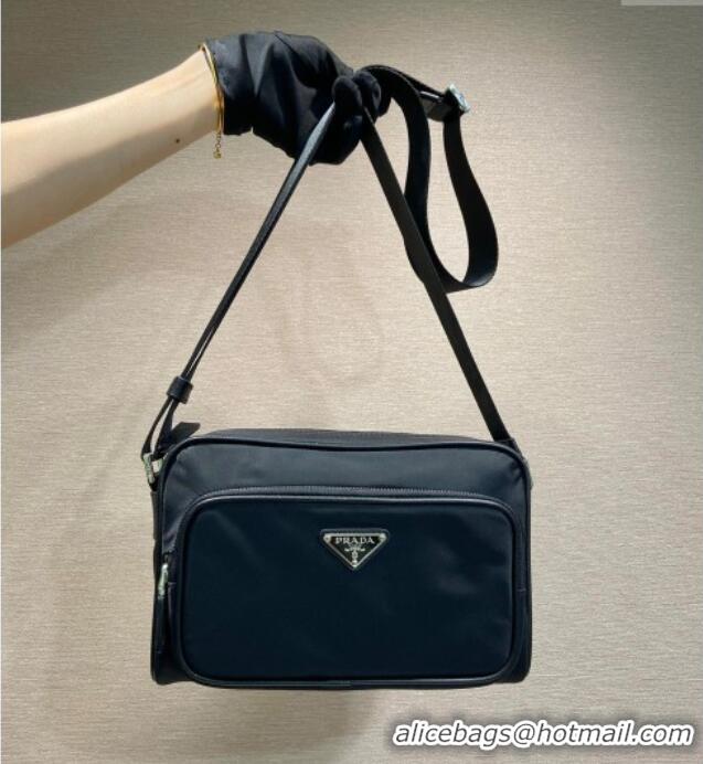 Buy Fashionable Prada Mens Small Re-Nylon and Saffiano leather shoulder bag 2VH190 Black 2025