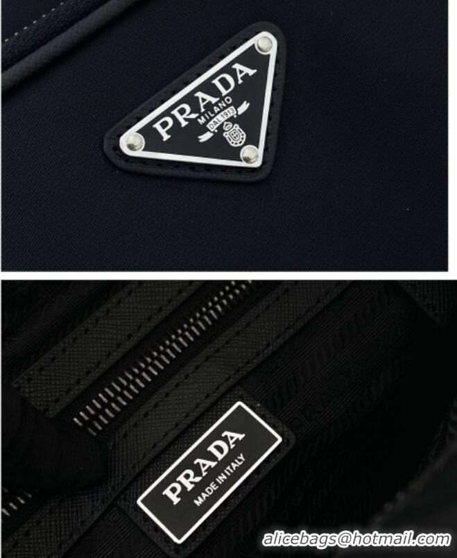 Buy Fashionable Prada Mens Small Re-Nylon and Saffiano leather shoulder bag 2VH190 Black 2025