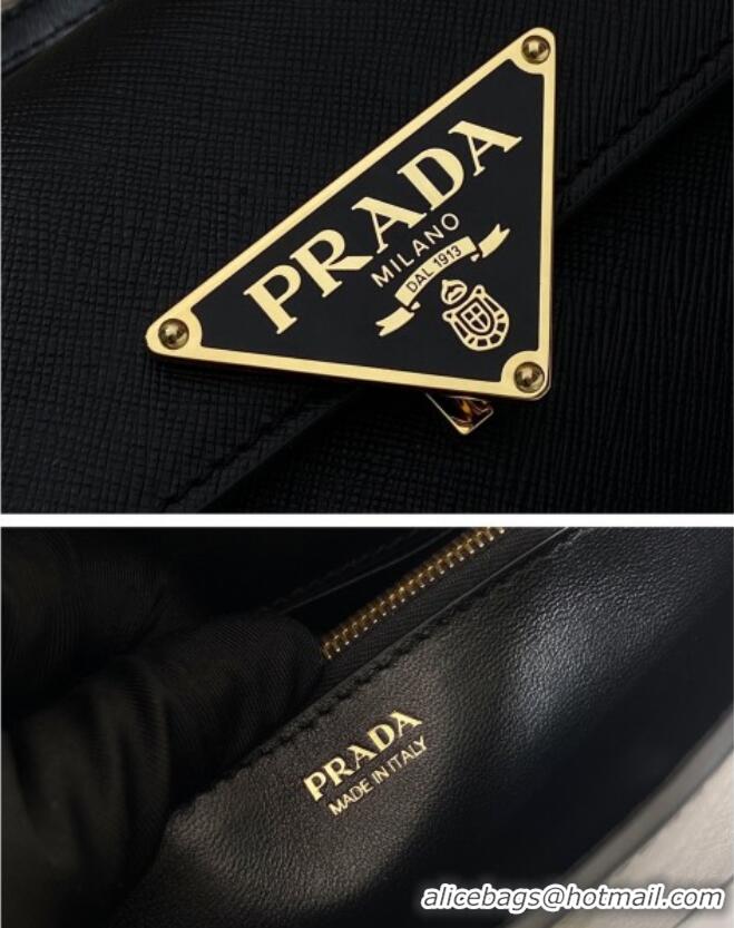 Reasonable Price Prada Saffiano leather mini-bag 1BD386 Black 2025