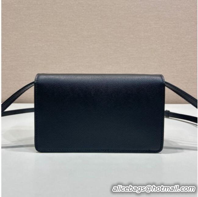 Reasonable Price Prada Saffiano leather mini-bag 1BD386 Black 2025