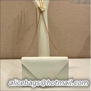 Big Discount Prada Saffiano leather mini-bag 1BP051 White 2025