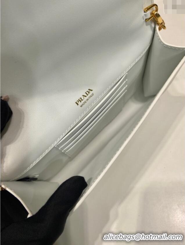 Big Discount Prada Saffiano leather mini-bag 1BP051 White 2025