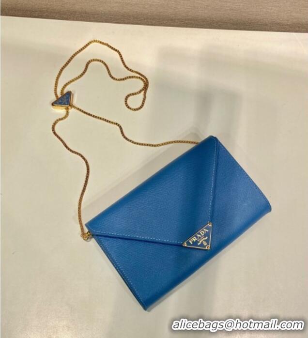 Top Grade Prada Saffiano leather mini-bag 1BP051 Blue 2025