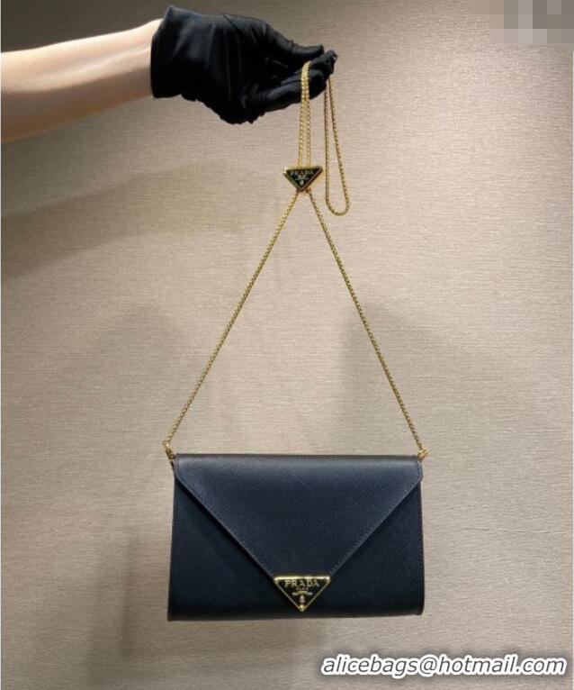 Famous Brand Prada Saffiano leather mini-bag 1BP051 Black 2025