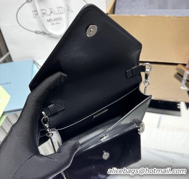 Good Taste Prada Leather mini-bag 1BH189 Black 2025
