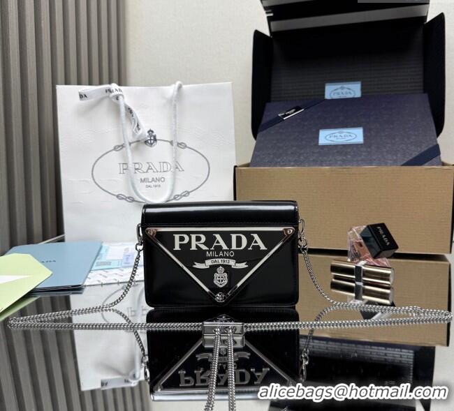 Good Taste Prada Leather mini-bag 1BH189 Black 2025
