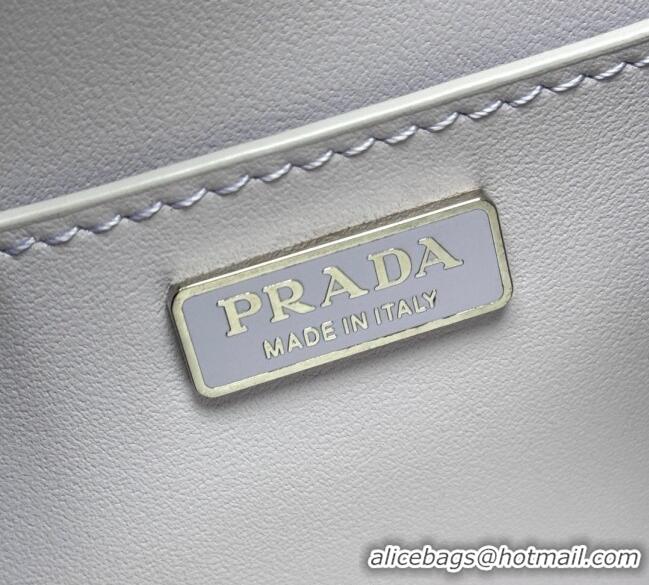 Best Price Prada Leather mini-bag 1BH189 Purple 2025