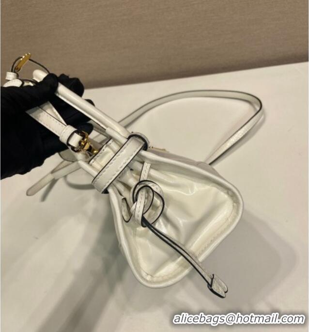 Most Popular Prada Bonnie small leather handbag 1BA486 White 2025