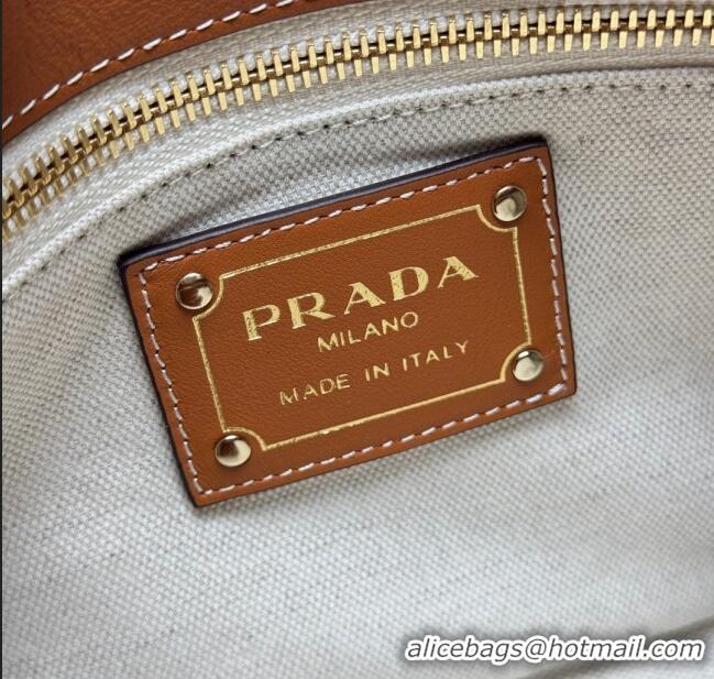 Promotional Prada Aimee medium straw-like shoulder bag 1BC229 Beige 2025